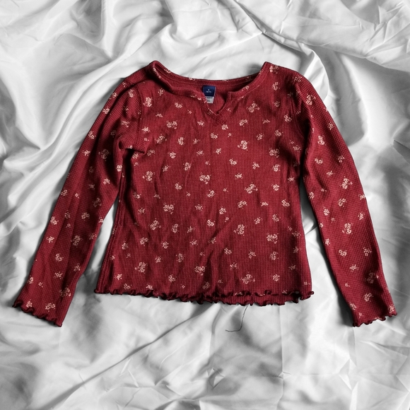 Old Navy Girls Floral Long Sleeve Shirt - Picture 1 of 6
